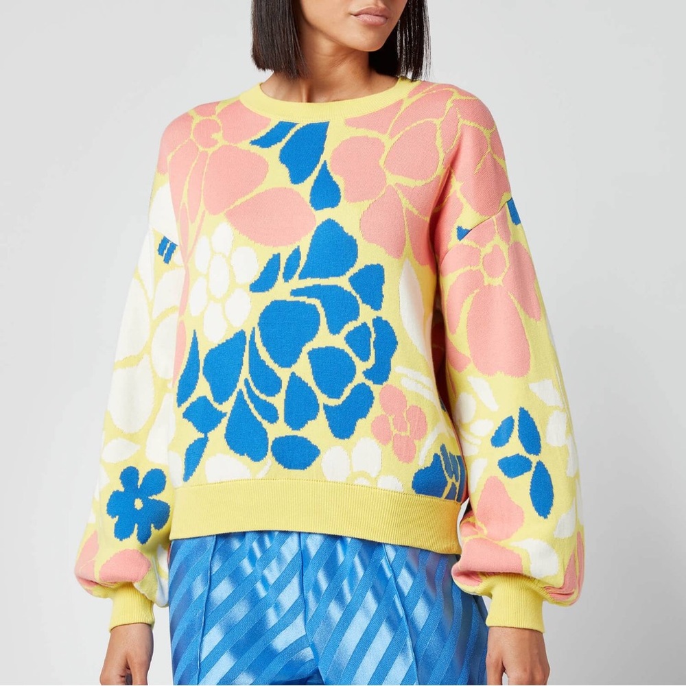 Brand New Stine Goya Kali Banana Leaf Sweater in Size XL